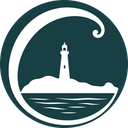 Castlepoint lighthouse within a koru