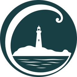 Castlepoint lighthouse within a koru