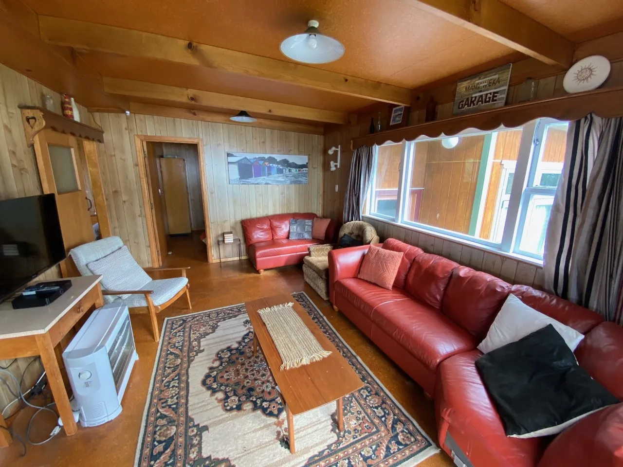 Seating and timber walls in Bach A’s lounge